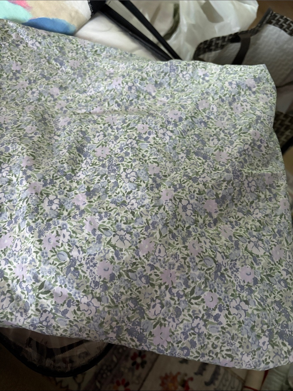 🕷️ Laura Ashley purple floral TWIN FITTED SHEET